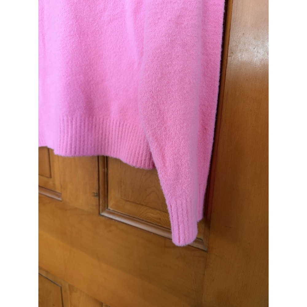 Women's Wicked Pink & Green Long Sleeve Crewneck Sweater Size Small NWT - Picture 5 of 6